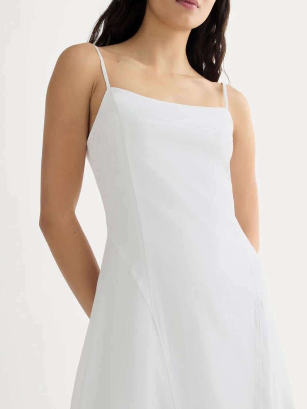 Everlane Like New White Linen Dress